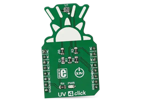 Introducción Del Producto De La Placa De Desarrollo Mikroe MIKROE-2989 UV 4 Click Y Mikroe Click Shields